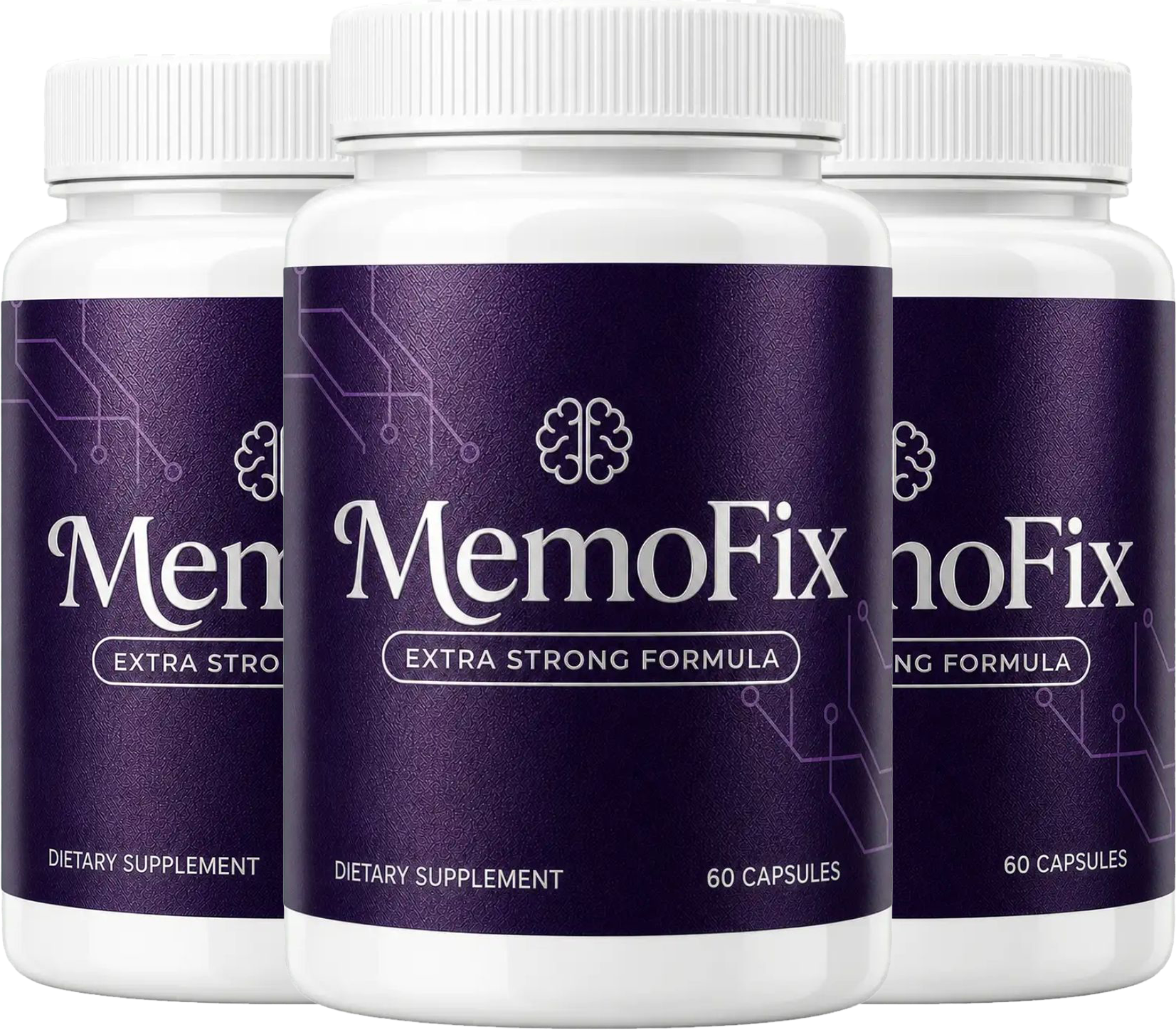 MemoFix® brain health capsules — 3 bottle pack