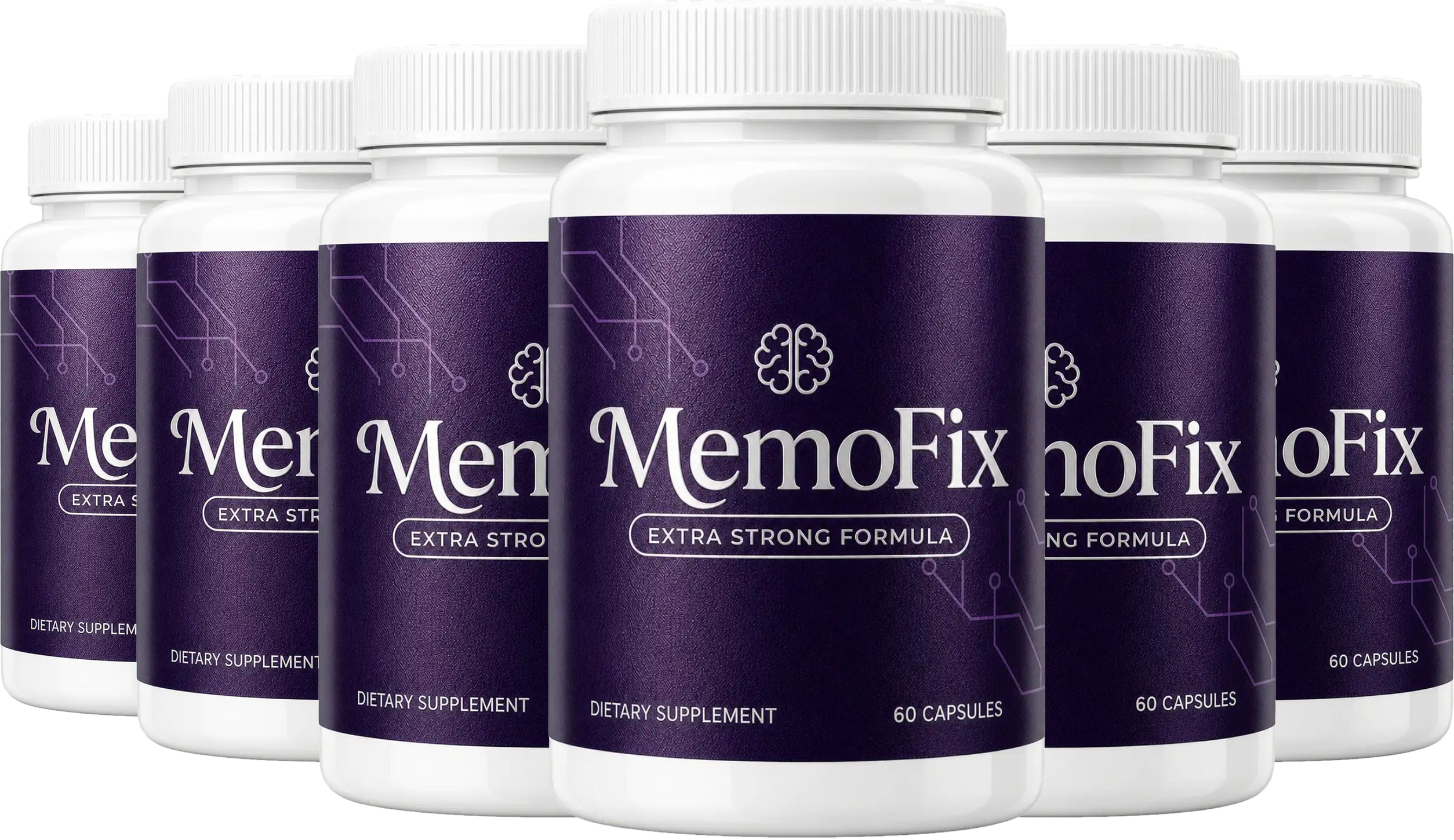 MemoFix® 6 bottle pack — 180-day cognitive wellness supply